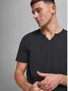 Jack & Jones Schwarzes Jack & Jones Esplit Hemd mit Knopfleiste