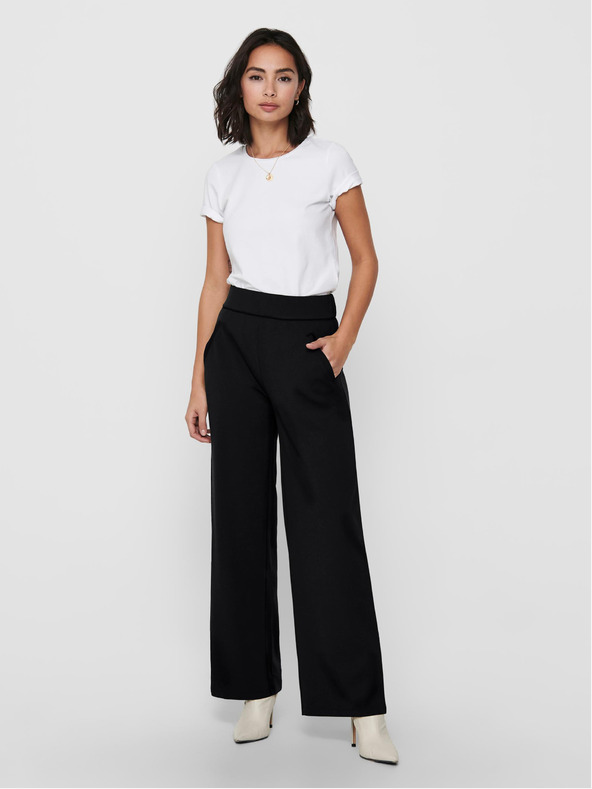 Jacqueline de Yong Schwarze Hose mit weitem Bein JDY Louis