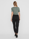 Vero Moda Grünes Damen-Basic-T-Shirt VERO MODA Panda