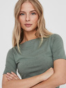 Vero Moda Grünes Damen-Basic-T-Shirt VERO MODA Panda