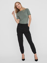 Vero Moda Grünes Damen-Basic-T-Shirt VERO MODA Panda