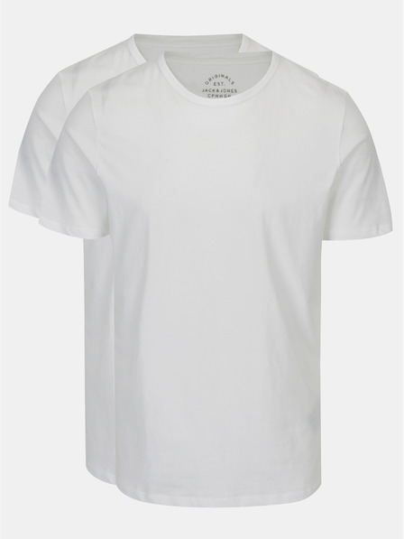 Jack & Jones Set aus zwei weißen Jack & Jones Basic Herren-Kurzarm-T-Shirts