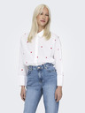 ONLY Weißes gemustertes Damen-Shirt ONLY New Lina