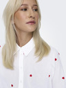 ONLY Weißes gemustertes Damen-Shirt ONLY New Lina