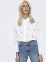 ONLY Weißes gemustertes Damen-Shirt ONLY New Lina