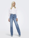 ONLY Weißes gemustertes Damen-Shirt ONLY New Lina
