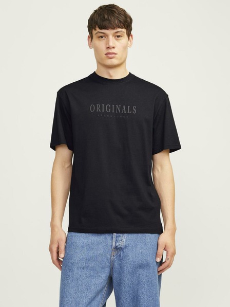 Jack & Jones Schwarzes Jack & Jones Frederiks T-Shirt für Herren
