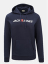 Jack & Jones Dunkelblau bedruckter Kapuzenpullover Jack & Jones Corp