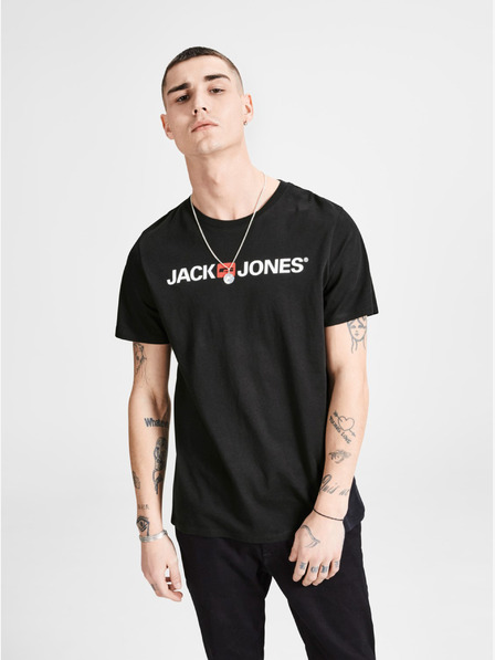 Jack & Jones Schwarzes Jack & Jones T-Shirt mit Aufdruck