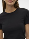 Vero Moda Schwarzes Vero Moda Lulu-T-Shirt für Frauen