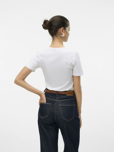 Vero Moda Weißes Damen-T-Shirt Vero Moda Lulu