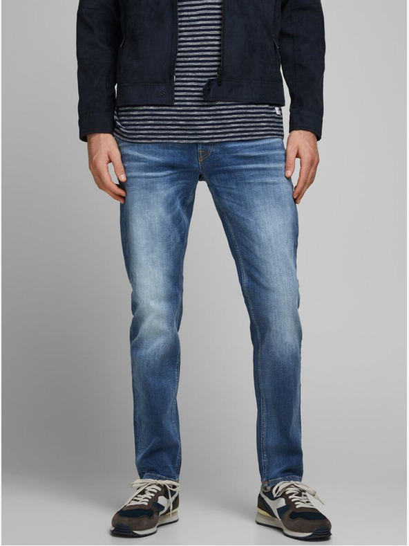 Jack & Jones Blaue Herrenjeans Straight Fit Jack & Jones Mike