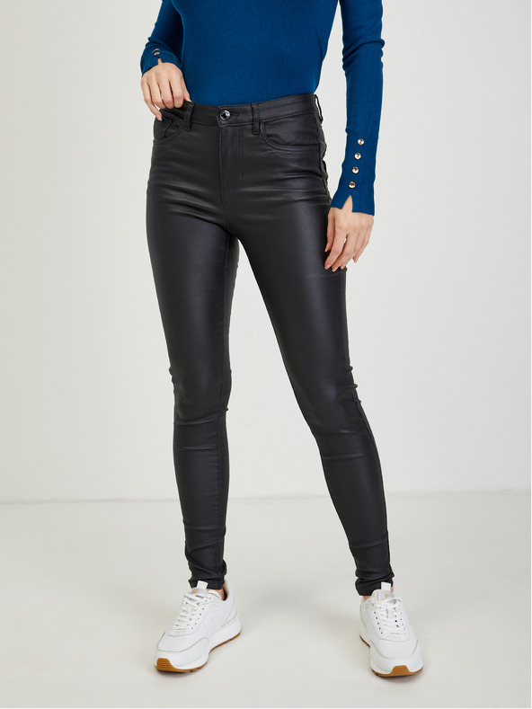 Orsay Schwarze Damen-Kunstleder-Skinny-Fit-Hose ORSAY
