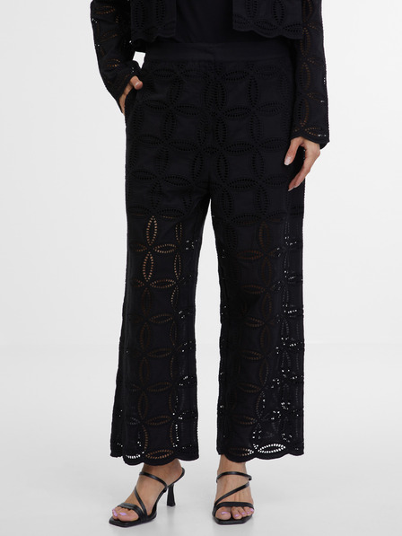 Orsay Schwarze gemusterte Damenhose ORSAY
