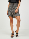 Vero Moda Braun und schwarz gemusterte Shorts mit Krawatte VERO MODA Simply