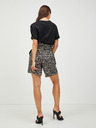 Vero Moda Braun und schwarz gemusterte Shorts mit Krawatte VERO MODA Simply