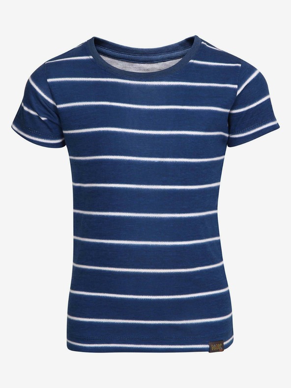 NAX Blau gestreiftes Kinder-T-Shirt NAX TIARO