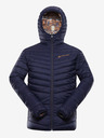ALPINE PRO Braun-blaue Herren-Wende-Winterjacke ALPINE PRO EROM