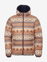 ALPINE PRO Braun-blaue Herren-Wende-Winterjacke ALPINE PRO EROM