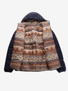 ALPINE PRO Braun-blaue Herren-Wende-Winterjacke ALPINE PRO EROM