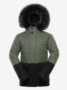 ALPINE PRO Schwarz-grüne Kinder-Winterjacke ALPINE PRO EGYPO