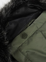 ALPINE PRO Schwarz-grüne Kinder-Winterjacke ALPINE PRO EGYPO