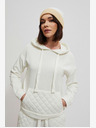 Moodo Weißer Damen-Kapuzenpullover Moodo