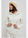 Moodo Weißer Damen-Kapuzenpullover Moodo