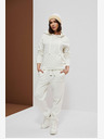 Moodo Weißer Damen-Kapuzenpullover Moodo