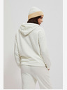 Moodo Weißer Damen-Kapuzenpullover Moodo