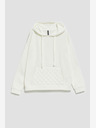 Moodo Weißer Damen-Kapuzenpullover Moodo