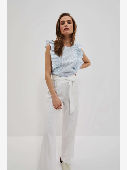 Moodo Hellblaue Bluse Moodo