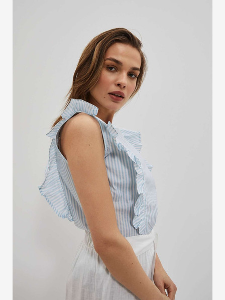 Moodo Hellblaue Bluse Moodo