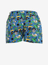 Styx Grün und blau gemusterte Herrenshorts Styx