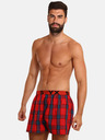 Styx Blau und rot karierte Shorts für Männer von Styx