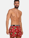 Styx Rot gemusterte Herrenshorts Styx