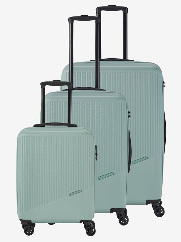 Travelite Dreier-Set Travelite Bali S,M,L Mint Hellgrün Reisekoffer