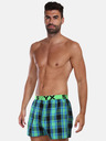 Styx Blau und grün karierte Shorts für Männer von Styx