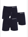 Nedeto Set aus drei nahtlosen Boxershorts in dunkelblau Nedeto