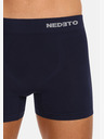 Nedeto Set aus drei nahtlosen Boxershorts in dunkelblau Nedeto