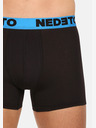 Nedeto Fünfer-Set Herren-Boxershorts in Schwarz Nedeto