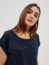 Moodo Dunkelblaues Damen T-Shirt Moodo