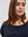 Moodo Dunkelblaues Damen T-Shirt Moodo