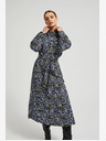 Moodo Grünes und blaues geblümtes Damenhemdkleid Moodo