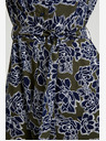 Moodo Grünes und blaues geblümtes Damenhemdkleid Moodo