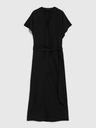 Moodo Schwarzes langes Damenkleid Moodo