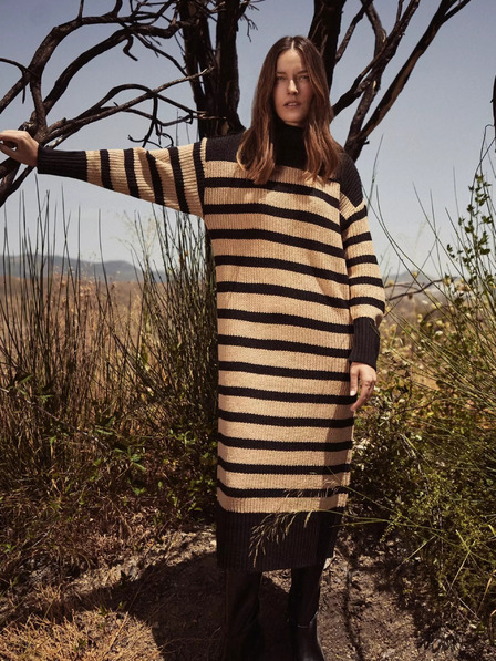 Moodo Damen-Rollkragenkleid Moodo