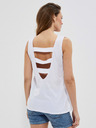 Moodo Weißes Damen-Tanktop mit Moodo