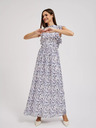 Moodo Blaues geblümtes Maxikleid Moodo