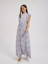 Moodo Blaues geblümtes Maxikleid Moodo